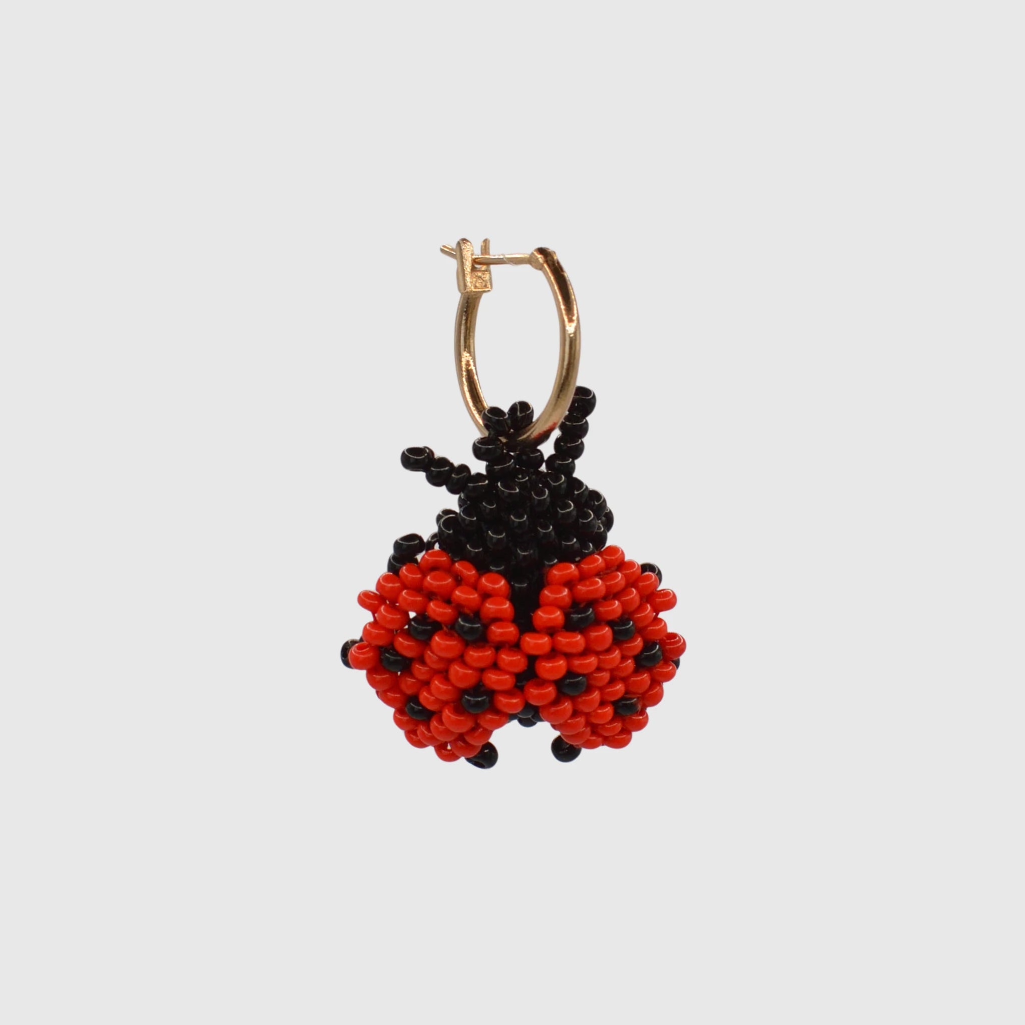 Ladybug Hoop Earring