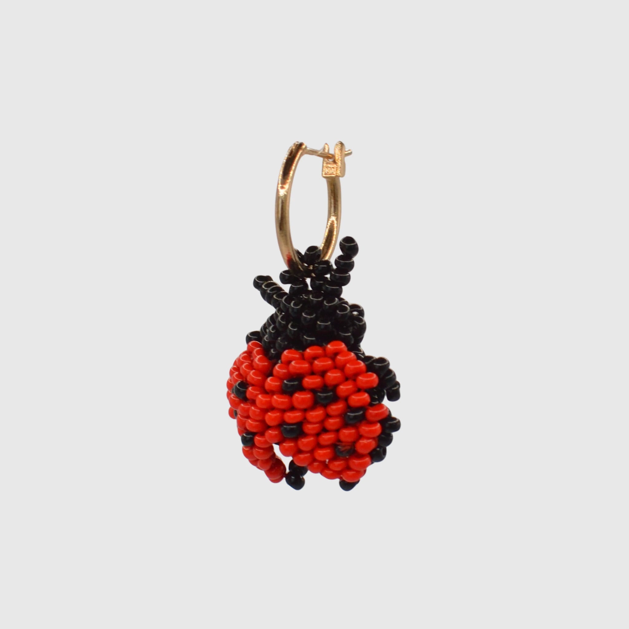 Ladybug Hoop Earring
