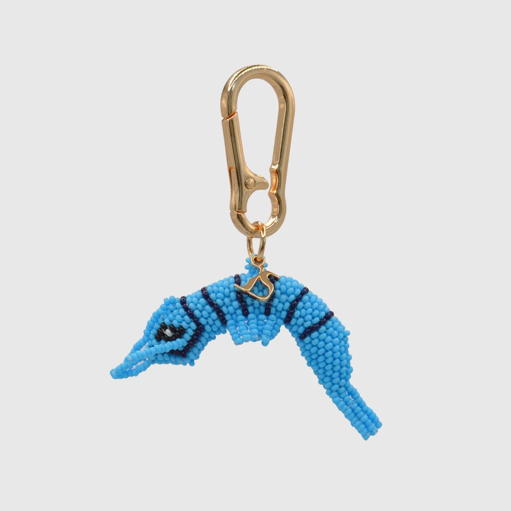 Blue & Navy Shrimp Charm