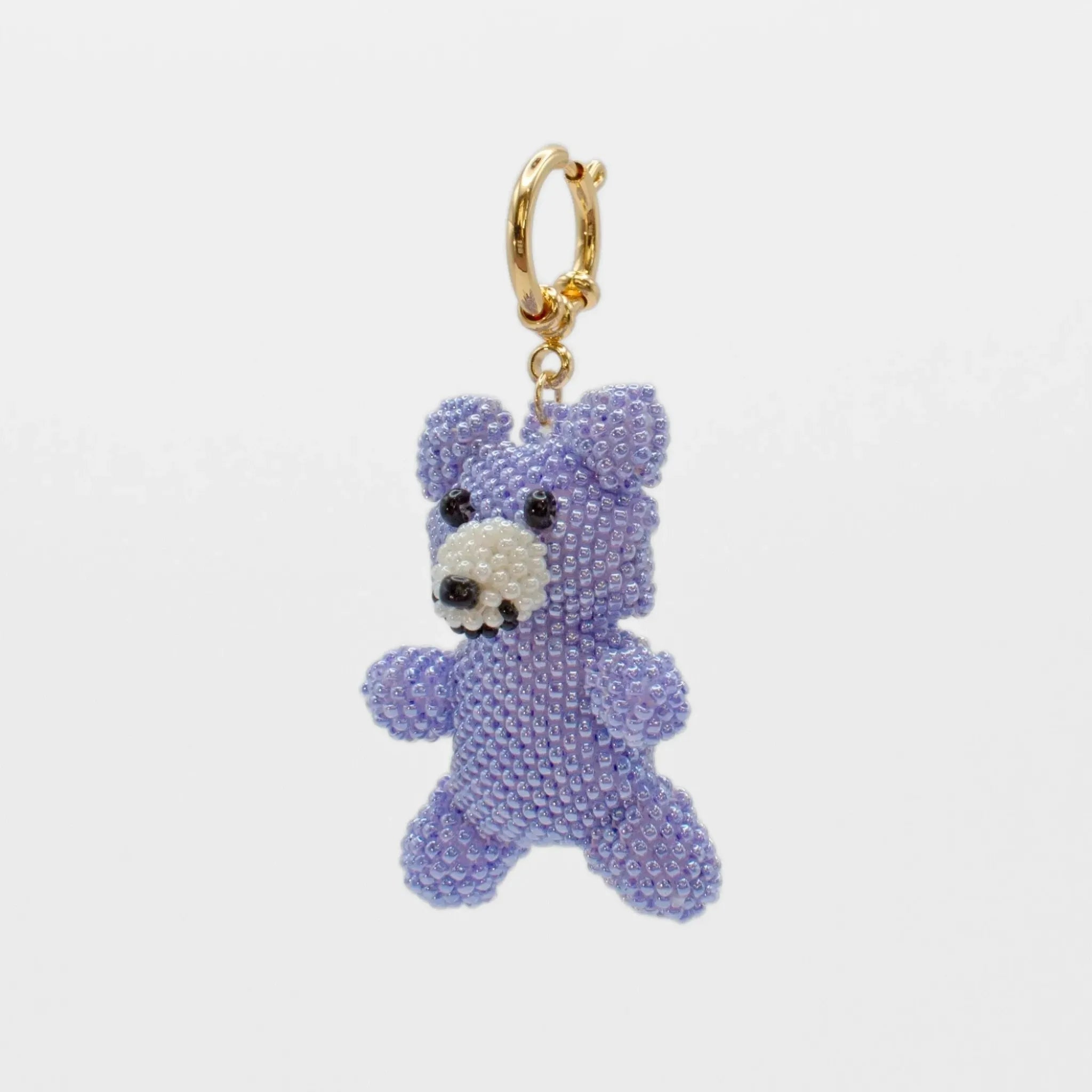 Lilac Teddy Bear Charm