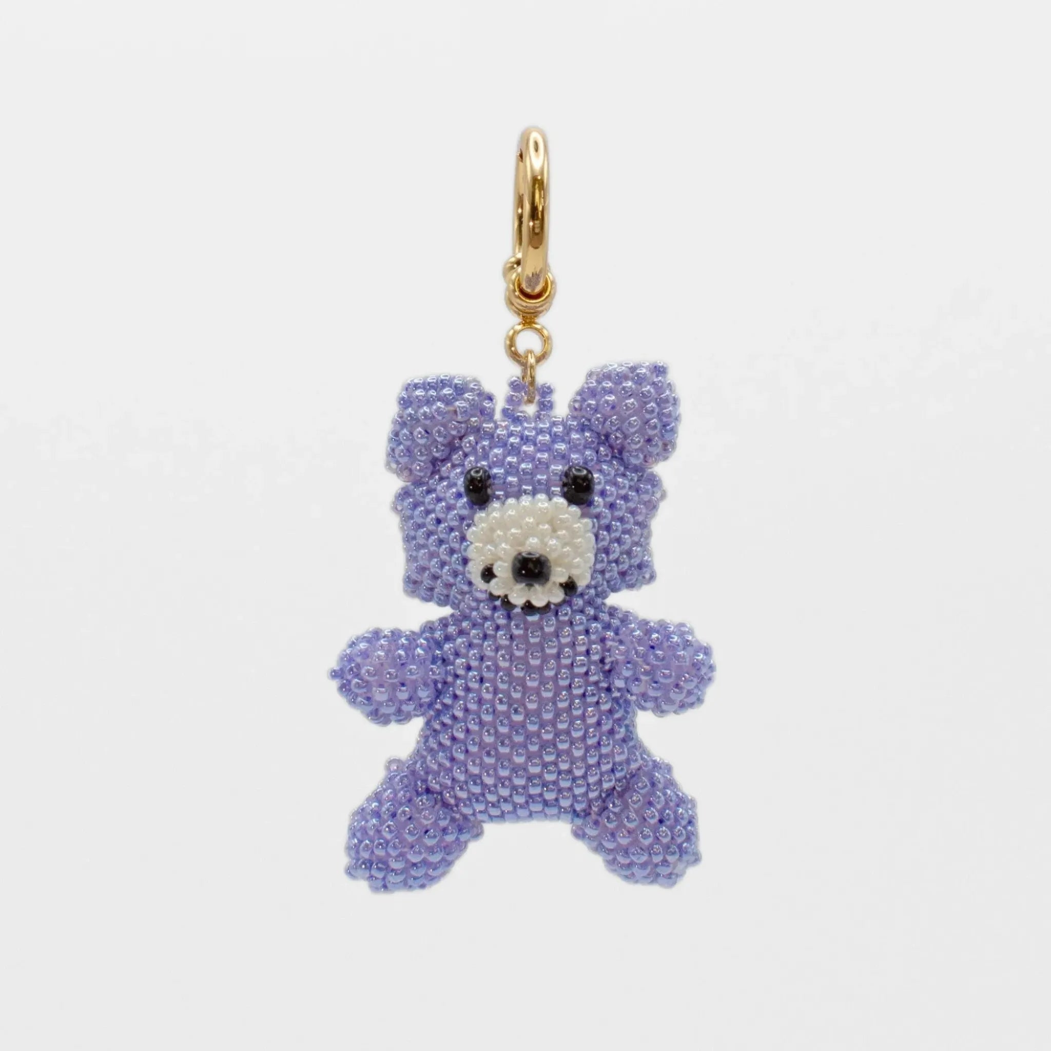 Lilac Teddy Bear Charm
