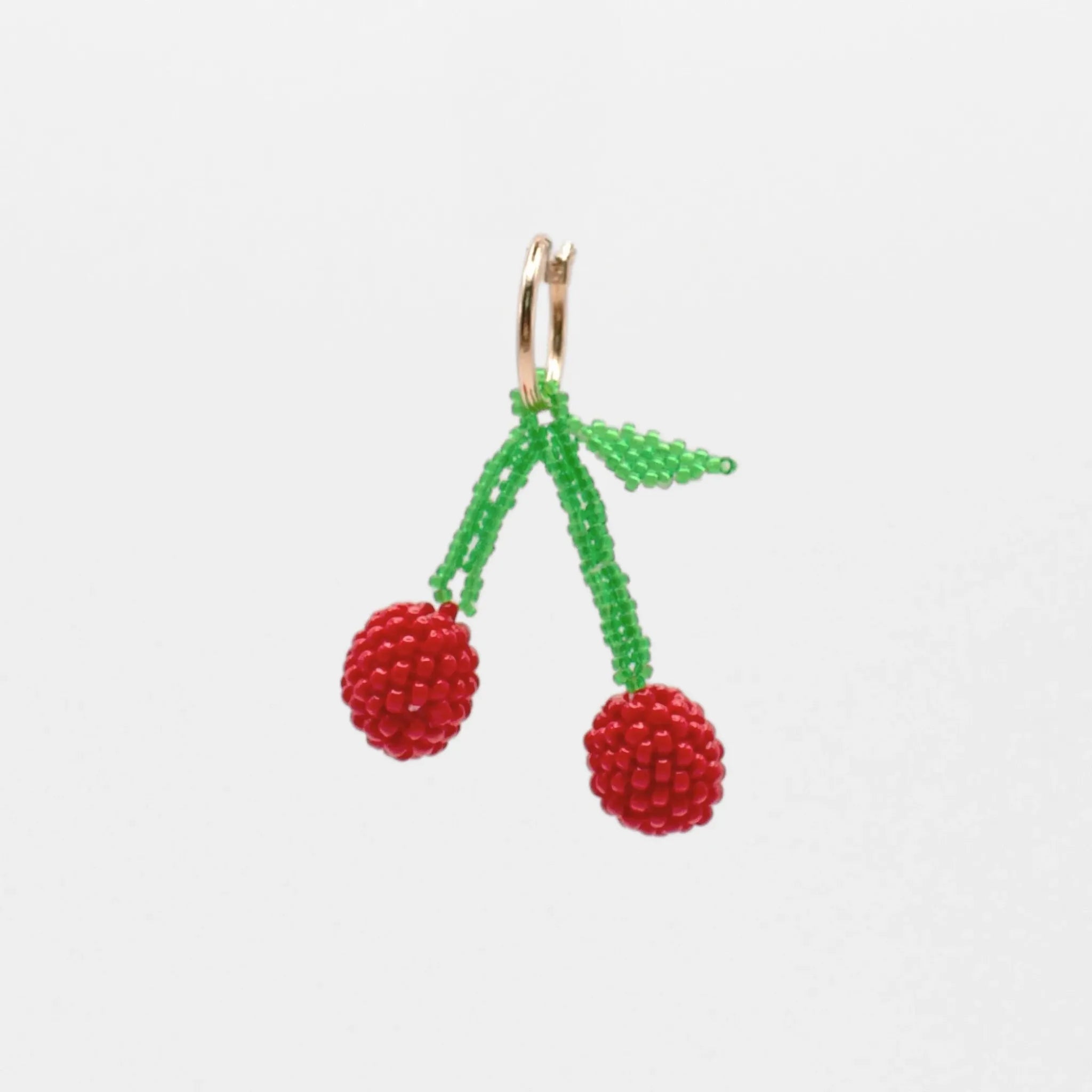 Cherry Hoop Earring