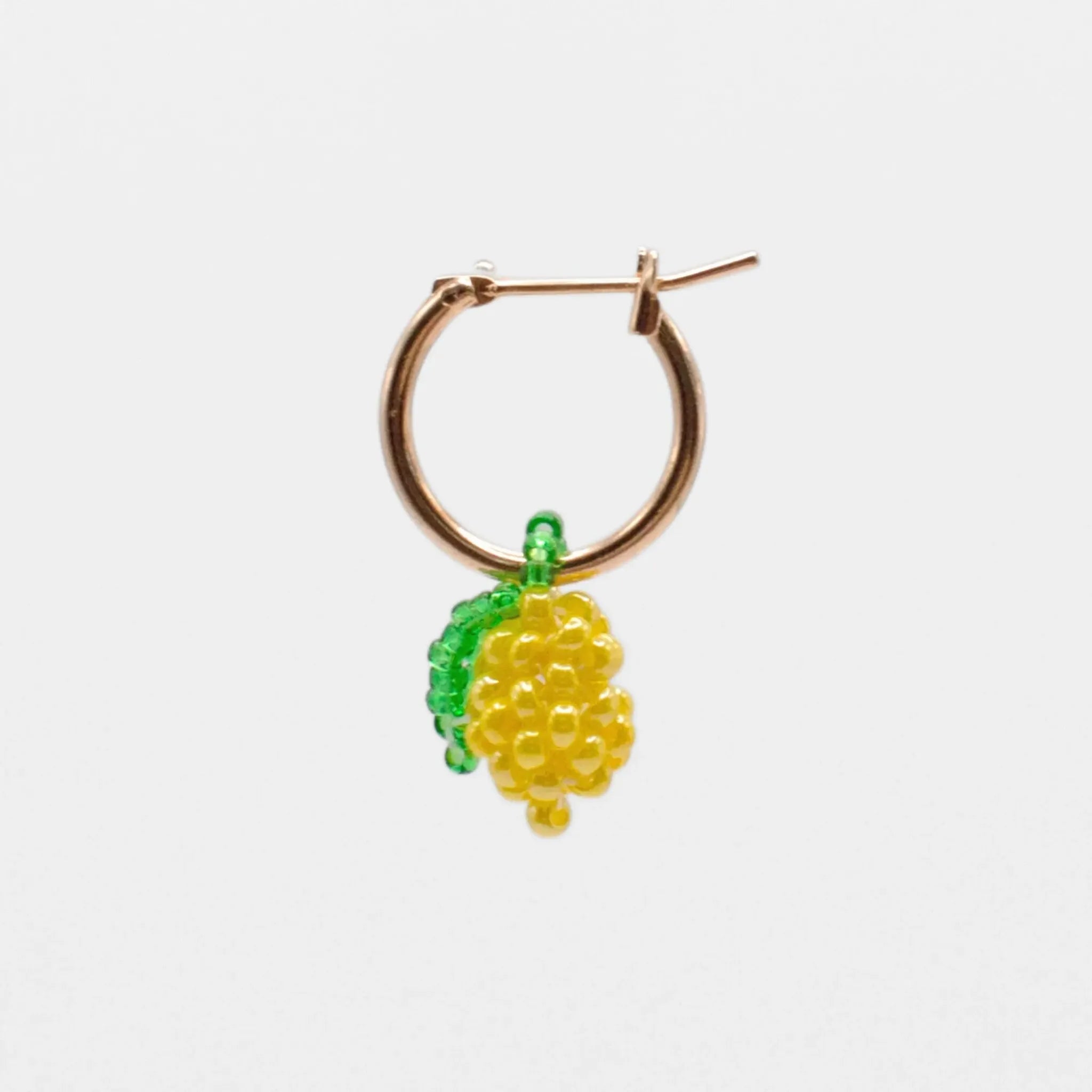 Tiny Lemon Hoop Earring