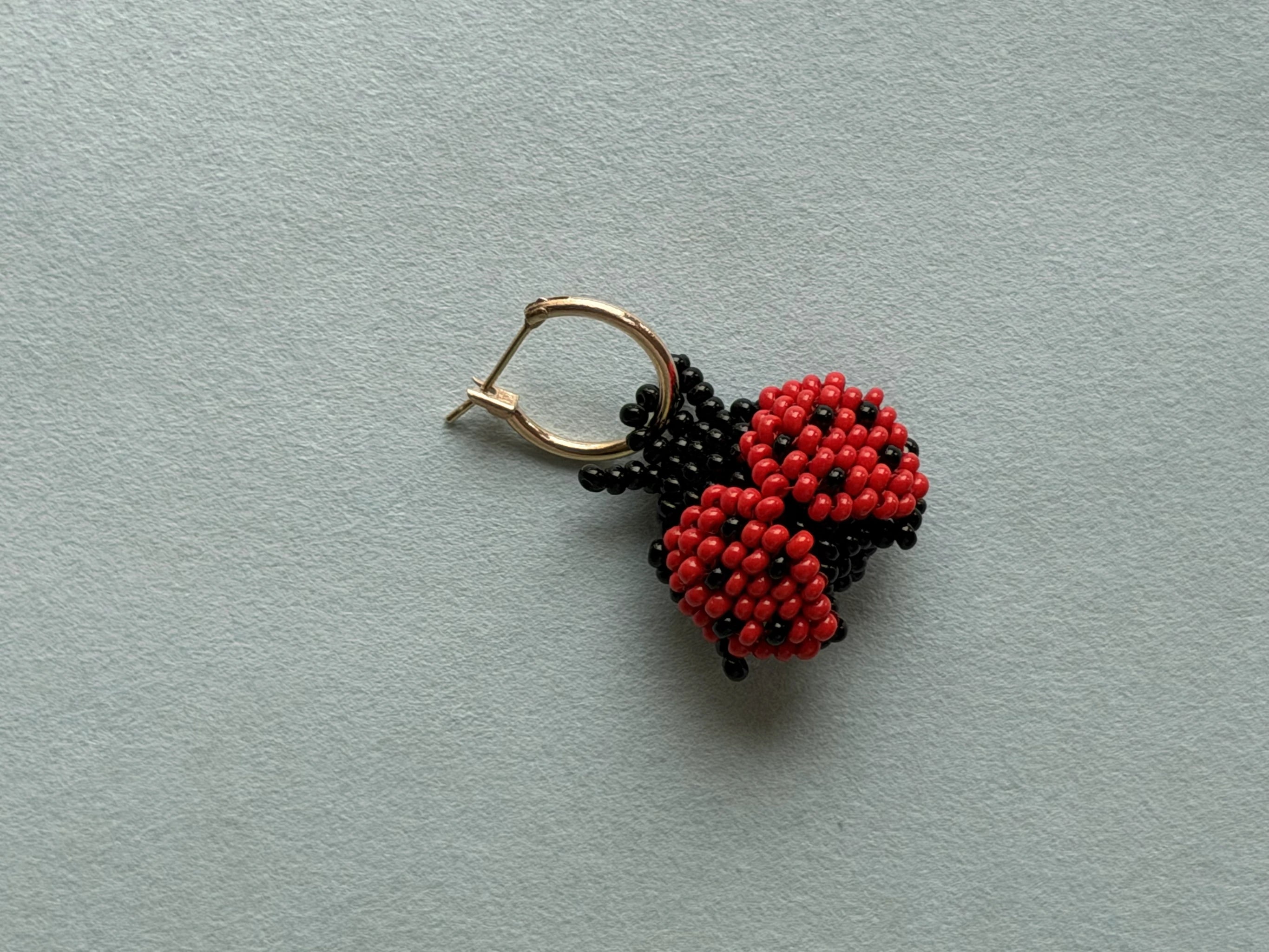 Ladybug Hoop Earring
