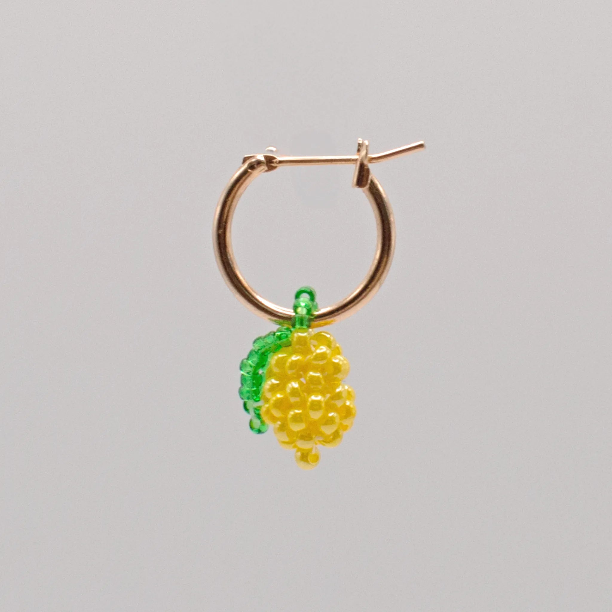 Tiny Lemon Hoop Earring