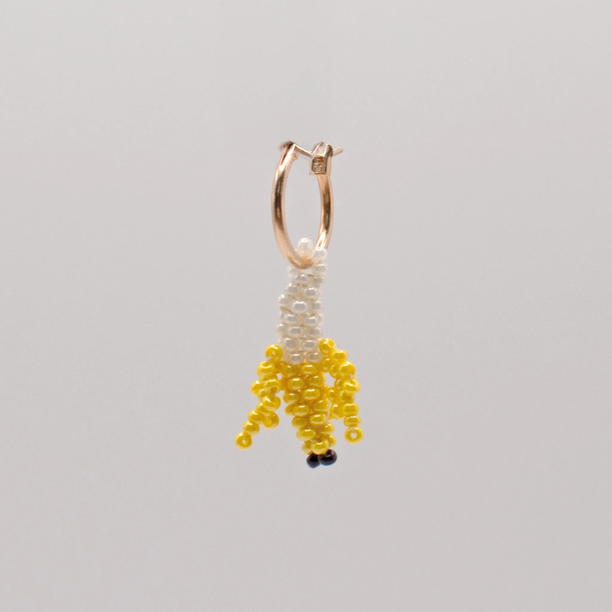 Tiny Banana Hoop Earring