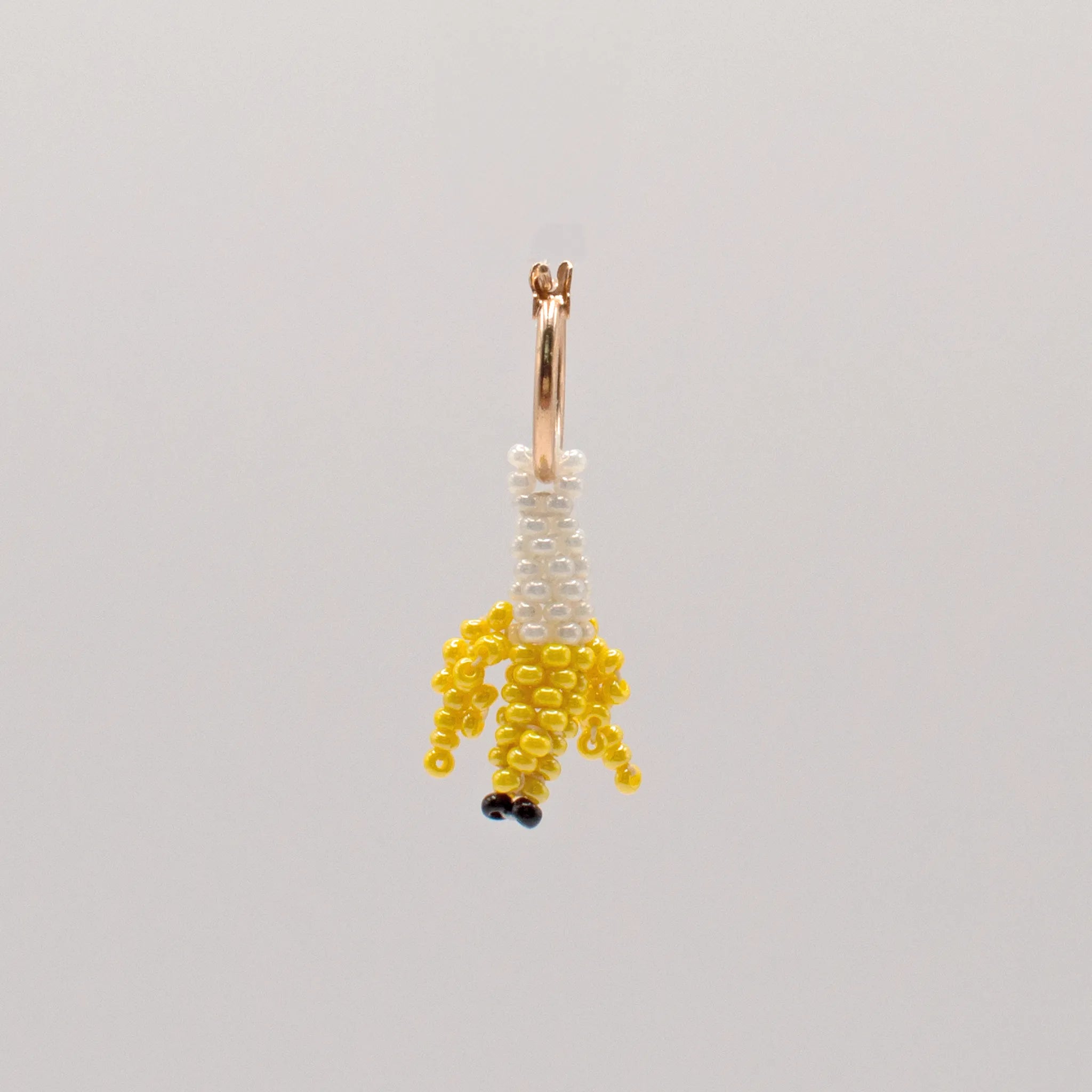 Tiny Banana Hoop Earring