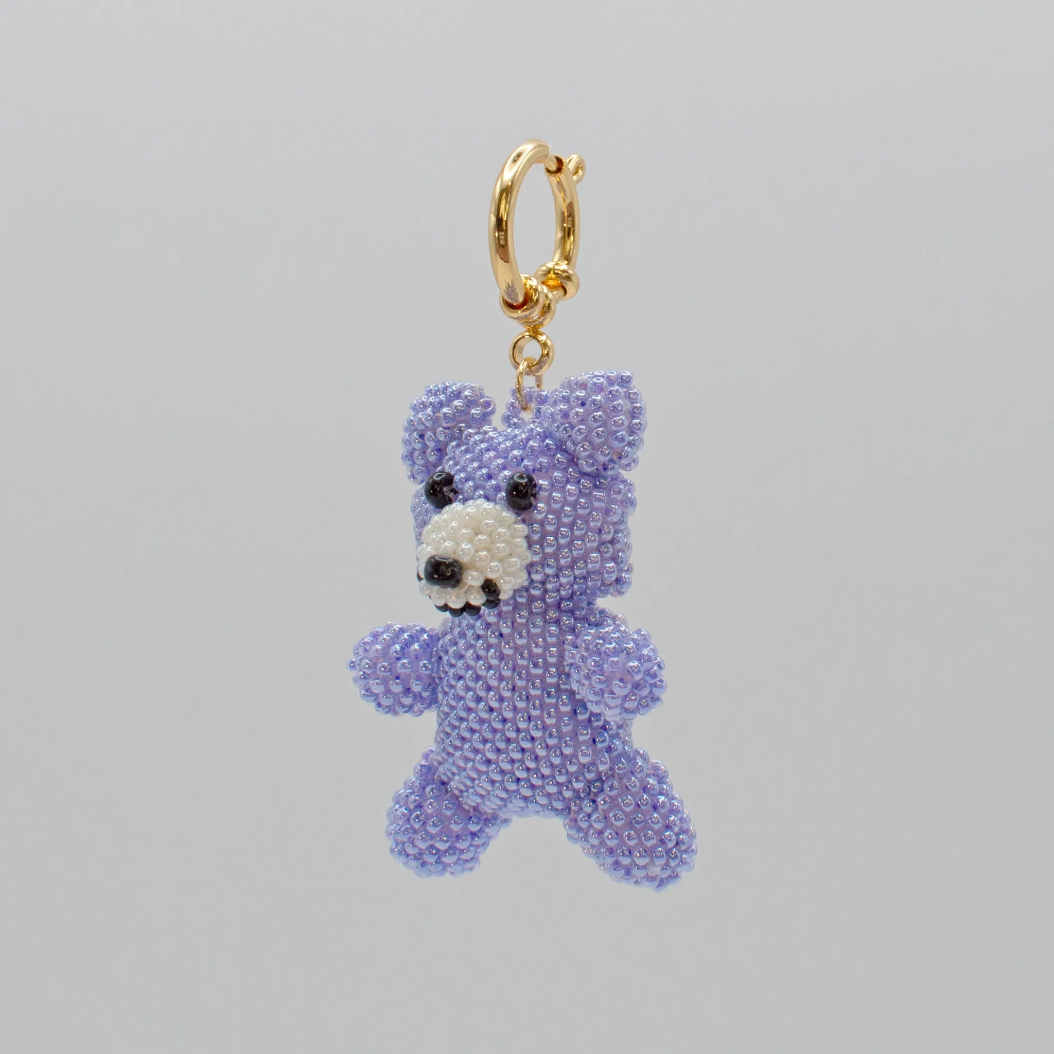 Lilac Teddy Bear Charm