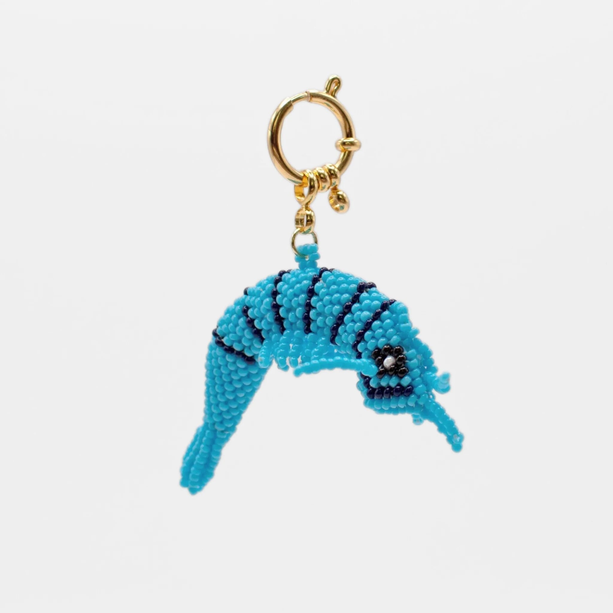 Blue & Navy Shrimp Charm