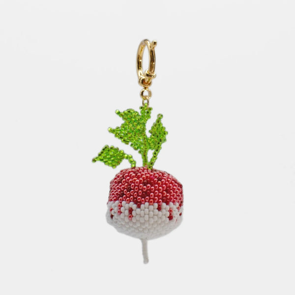 Handmade Beaded Radish Charm | Juliet Schonenberg – Juliet Schönenberg