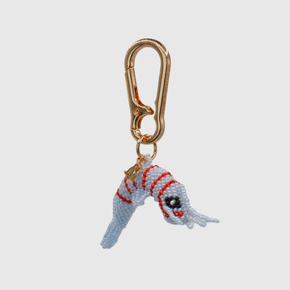 Blue & Red Shrimp Charm