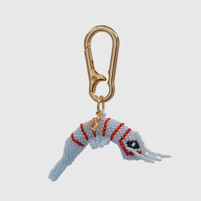 Blue & Red Shrimp Charm