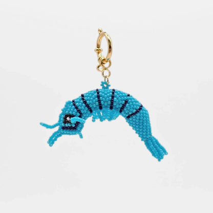 Blue & Navy Shrimp Charm