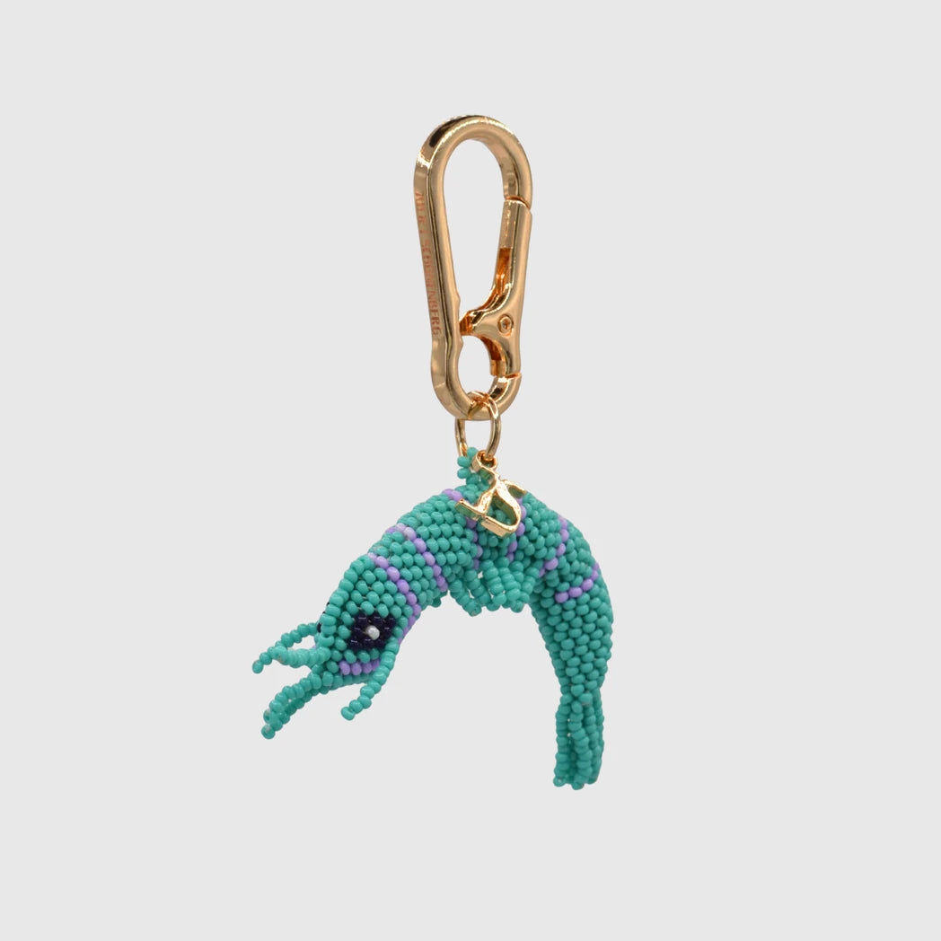 Turquoise Shrimp Charm