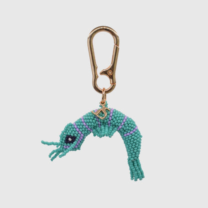 Turquoise Shrimp Charm