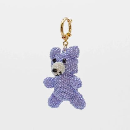 Lilac Teddy Bear Charm