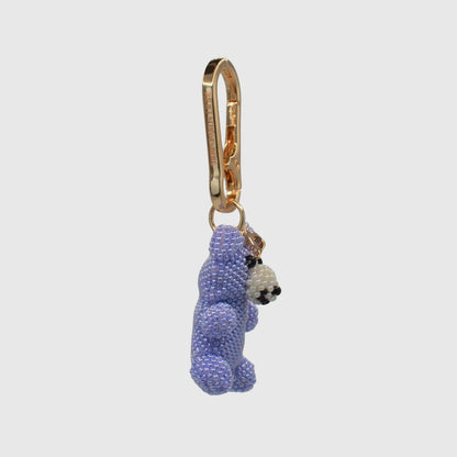 Lilac Teddy Bear Charm