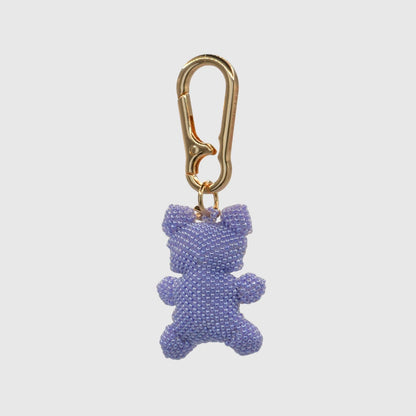 Lilac Teddy Bear Charm