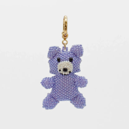Lilac Teddy Bear Charm