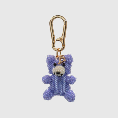 Lilac Teddy Bear Charm