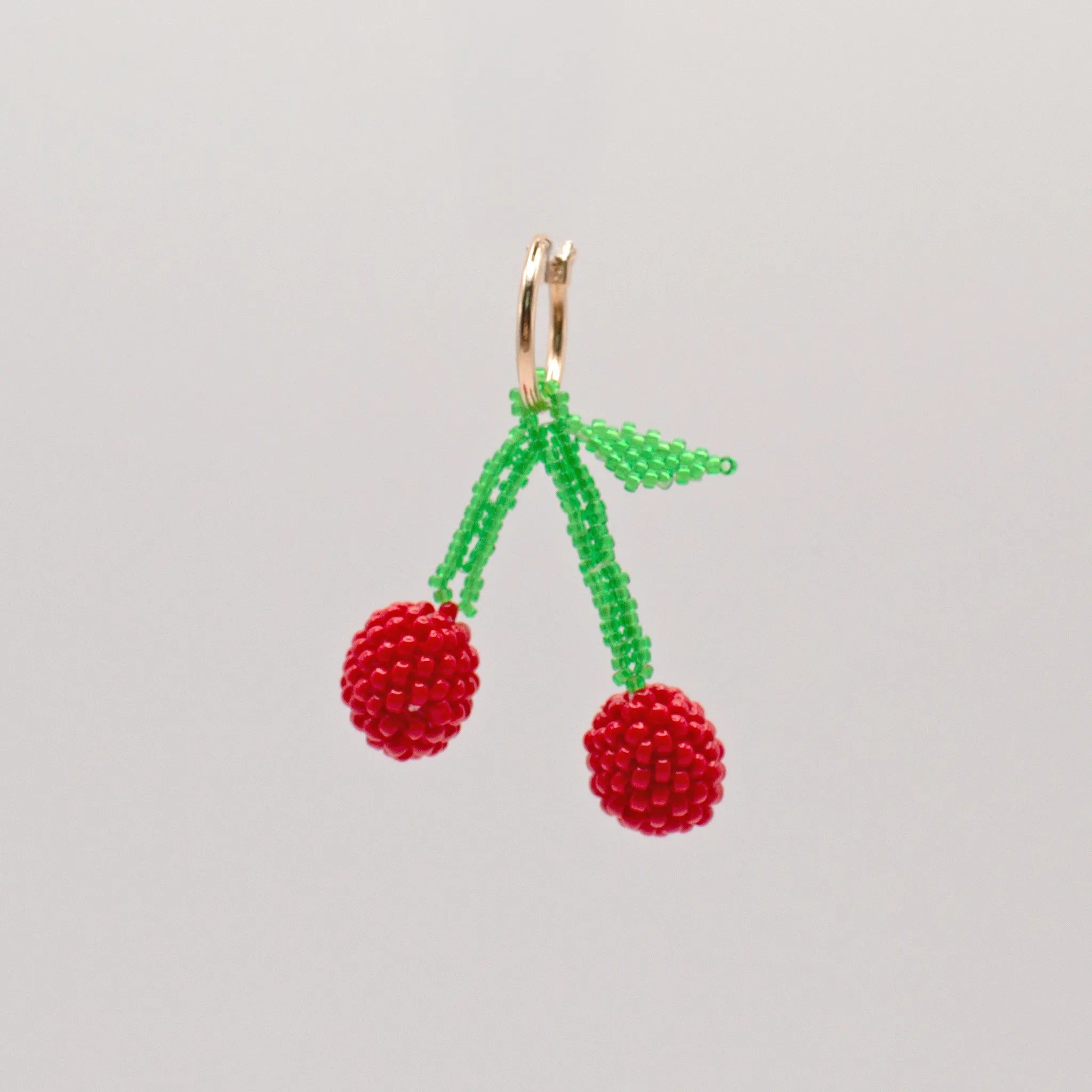 Cherry Hoop Earring