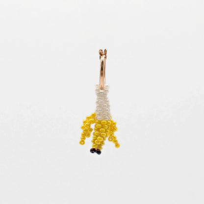 Tiny Banana Hoop Earring