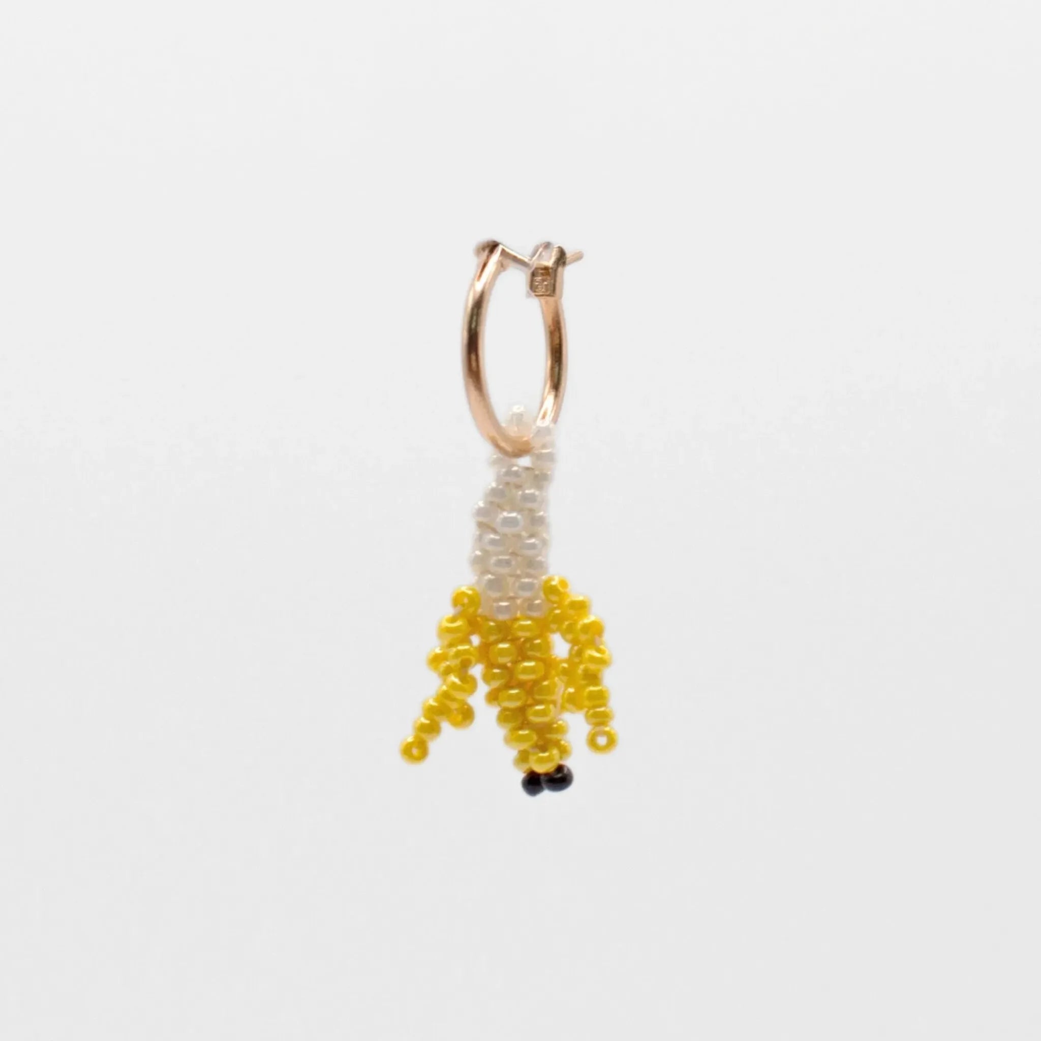Tiny Banana Hoop Earring