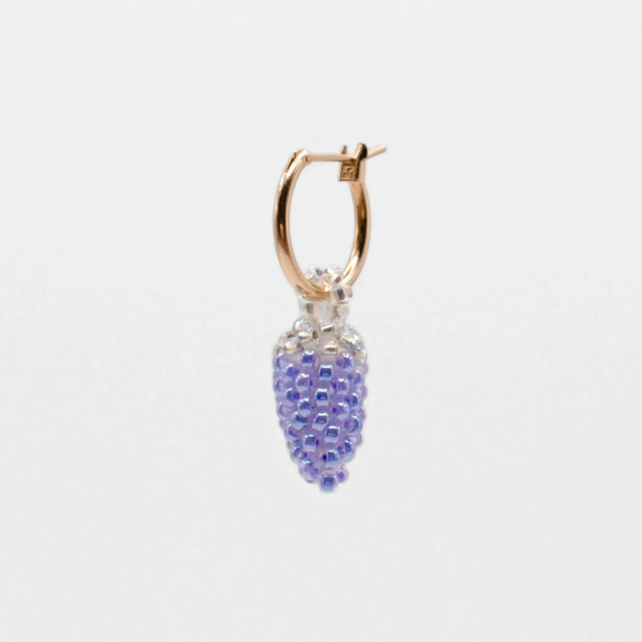 Grape Hoop Earring