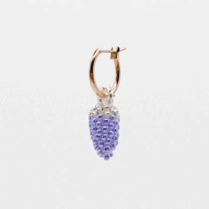 Grape Hoop Earring