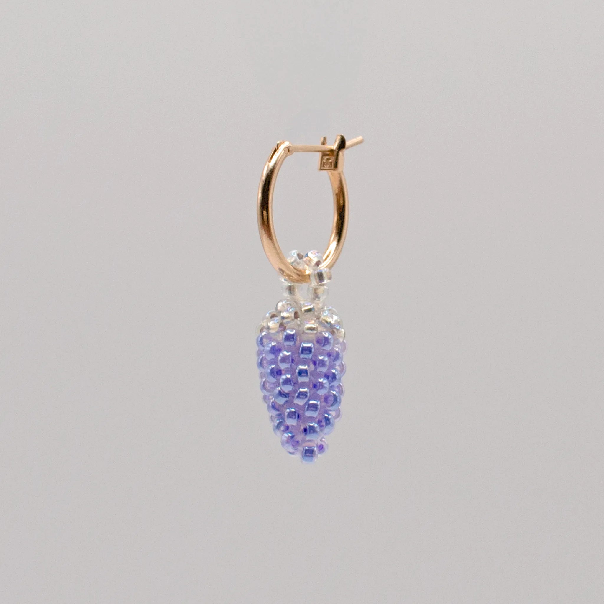 Grape Hoop Earring