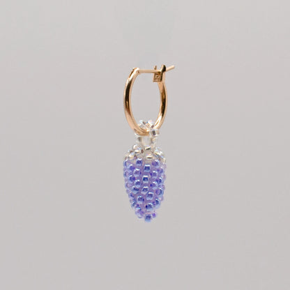 Grape Hoop Earring