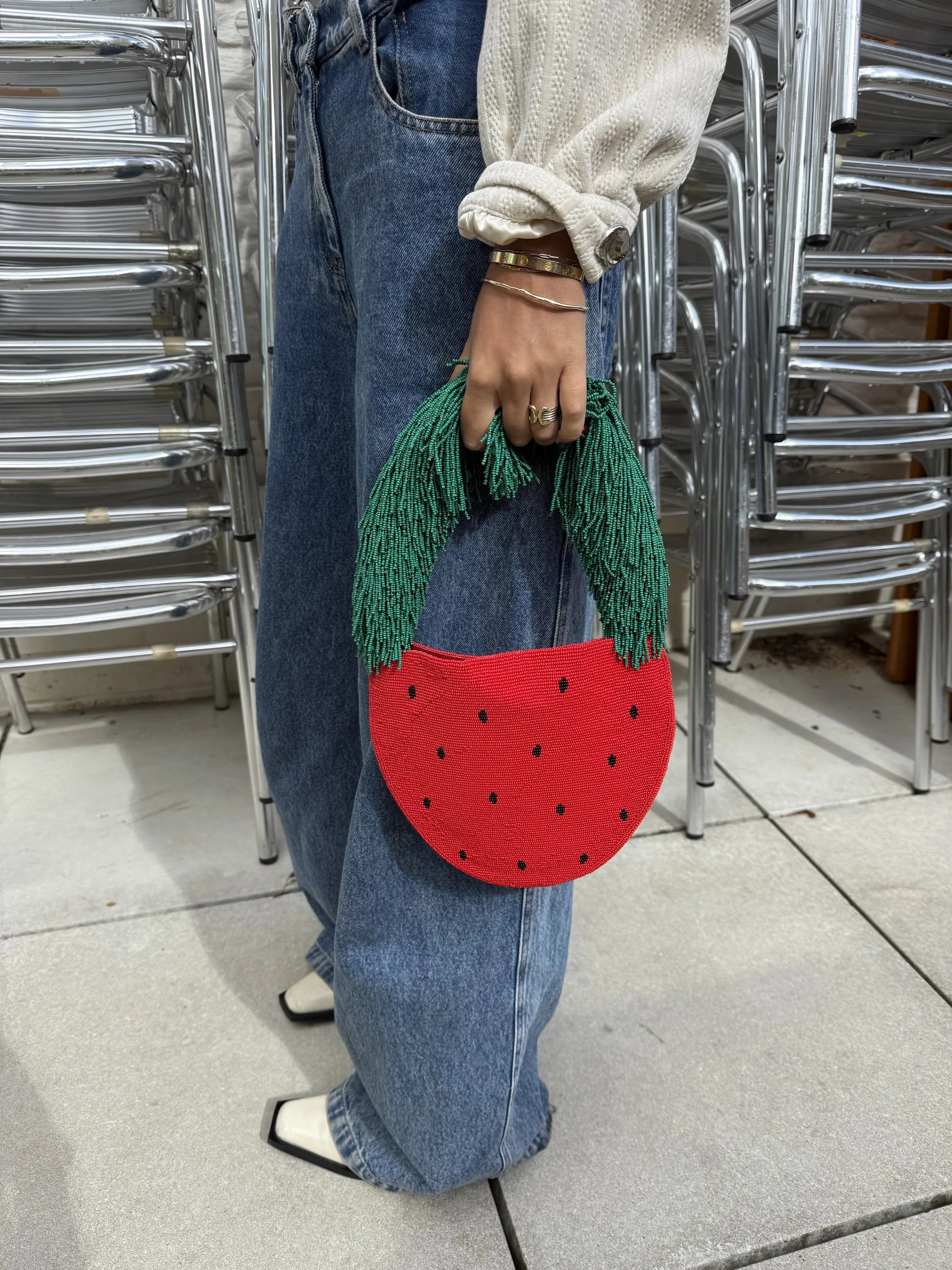 Strawberry Fringe Bag