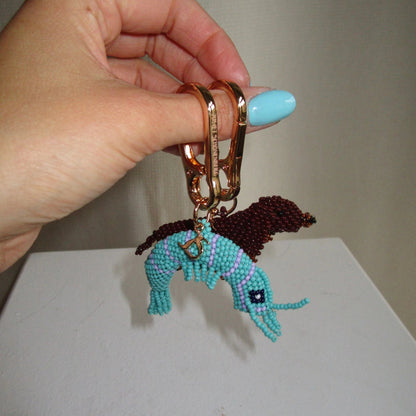 Turquoise Shrimp Charm