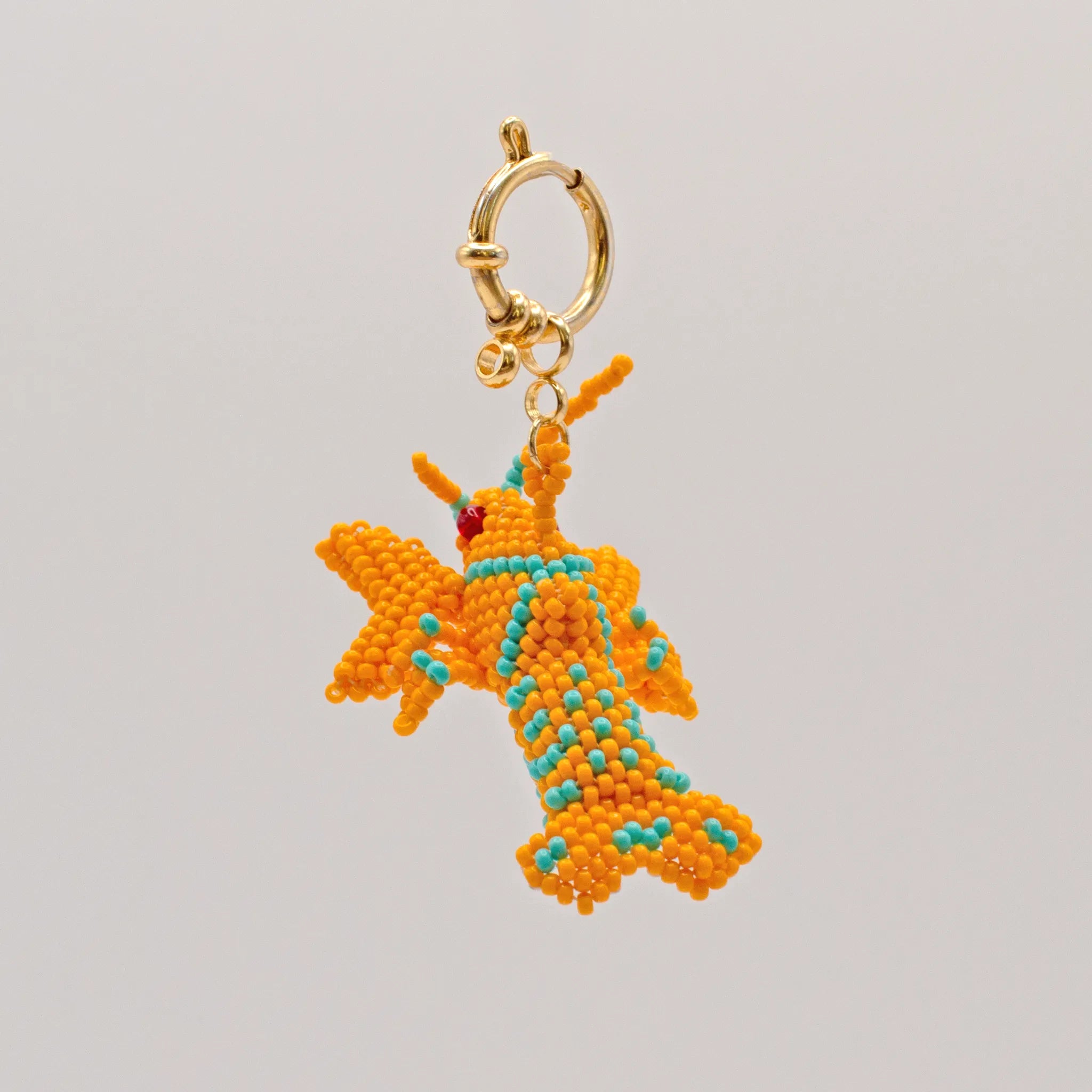 Orange Lobster Charm