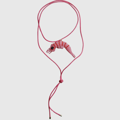 Pink & Red Shrimp Necklace