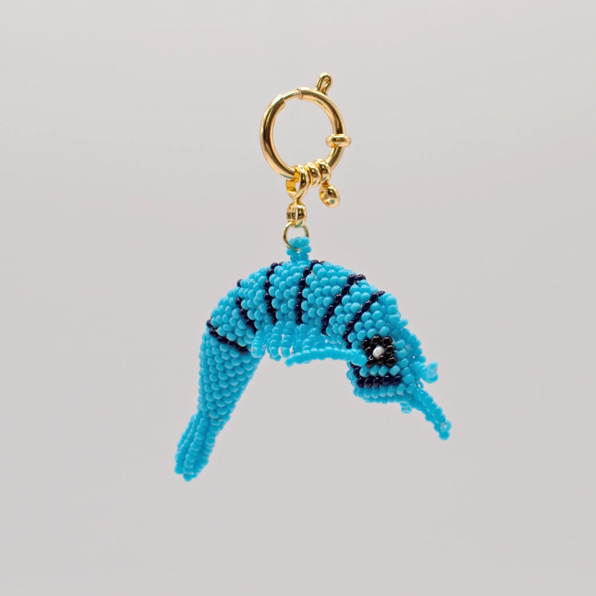 Blue & Navy Shrimp Charm