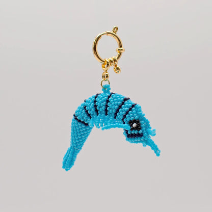 Blue & Navy Shrimp Charm