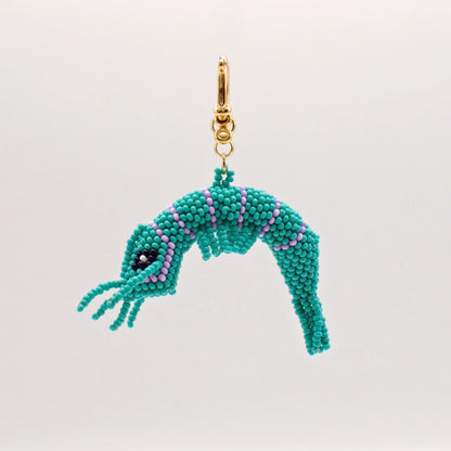 Turquoise Shrimp Charm