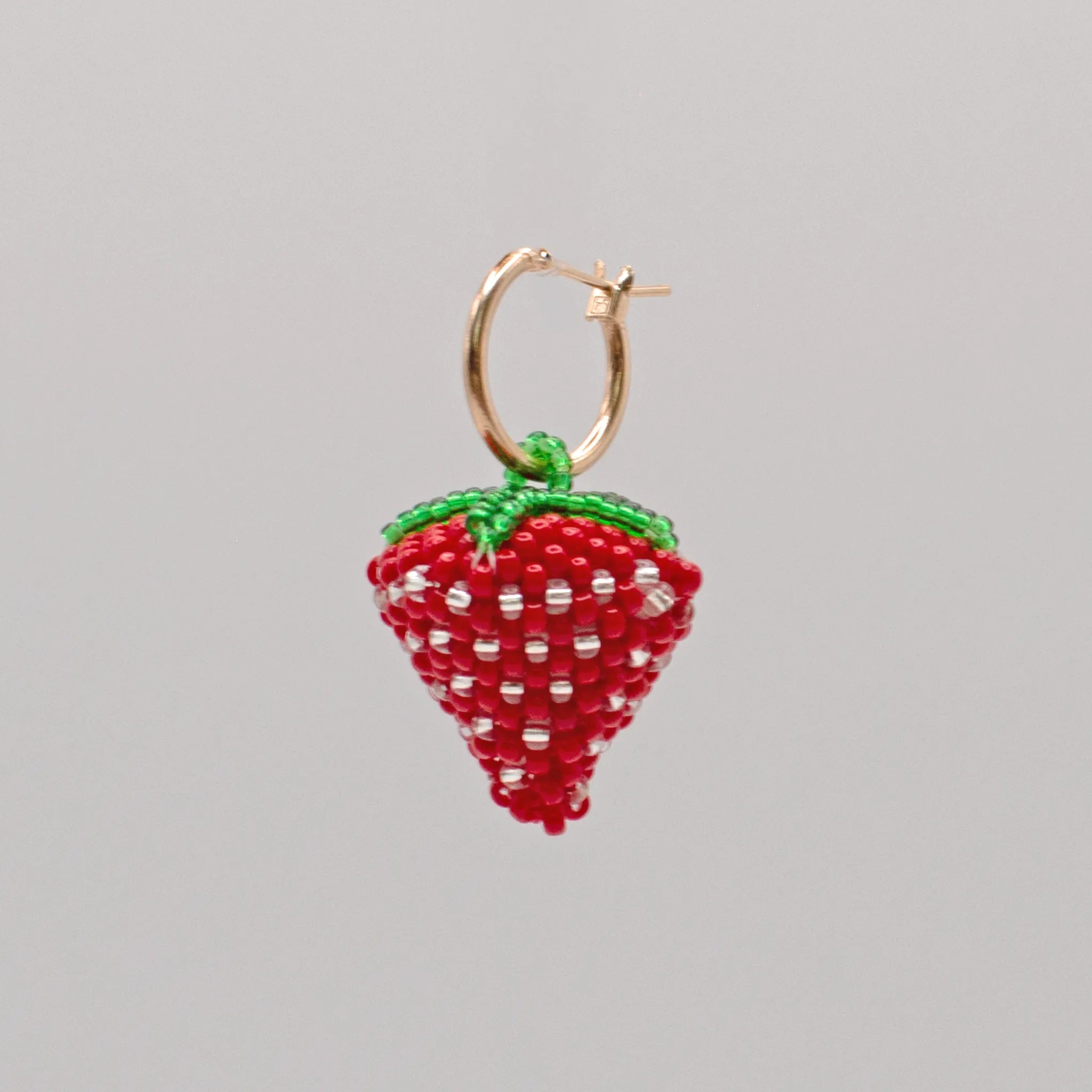 Strawberry Hoop Earring
